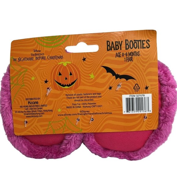 Disney Nightmare Before Christmas Sally Baby Booties Slippers Sz 0-6 Months New - Picture 4 of 12